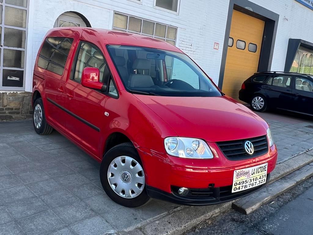 Volkswagen Caddy Life 5 PLACES 1.6essence 75kw 0032478767323, Autos, Rouge, 75 kW, Achat, 5 portes