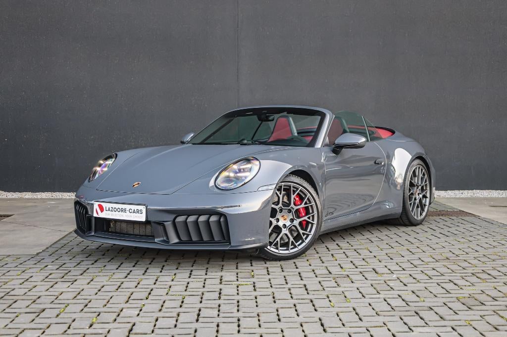 Porsche 992 Carrera 911 Cabrio 4GTS, Cuir, Argent ou Gris, Achat, Euro 6