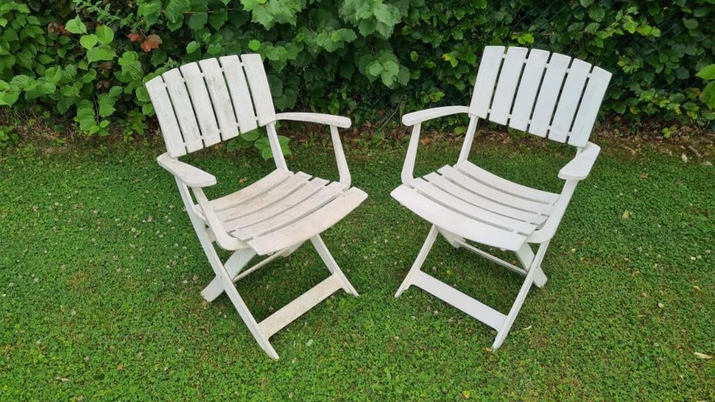 2 chaises de jardin, Enlèvement