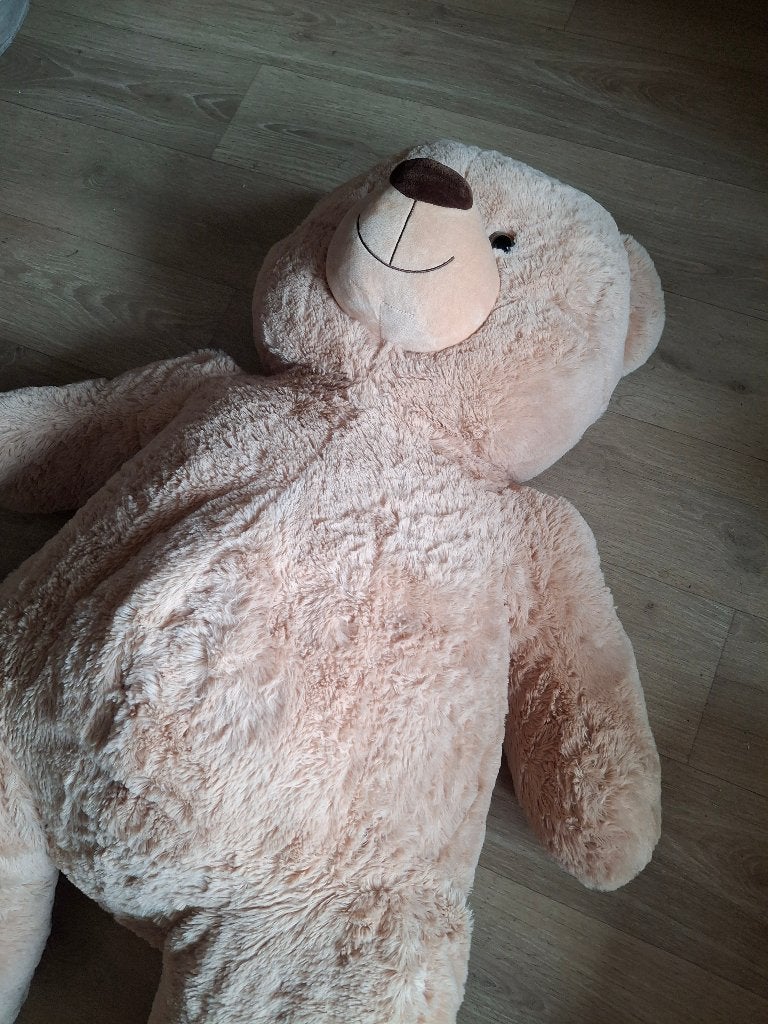 mega grote knuffelbeer (140cm) in perfecte nieuwstaa, Grand (plus de 80 cm), Comme neuf, Enlèvement, Ours