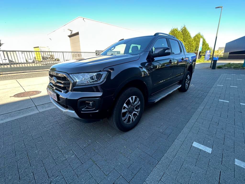 Ford Ranger Wiltrak, Auto's, Automaat, Zwart, Leder, Diesel