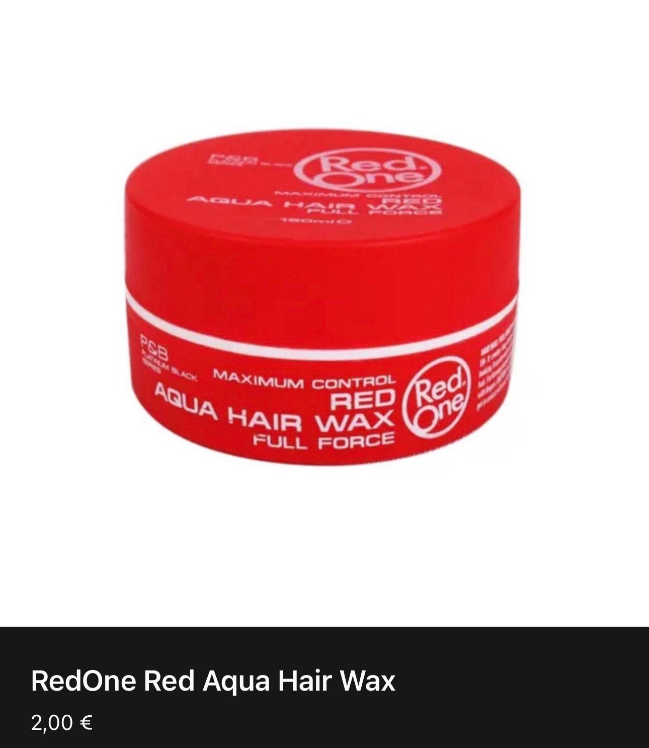 RED ONE — Haarwax, Handtassen en Accessoires, Ophalen, Nieuw