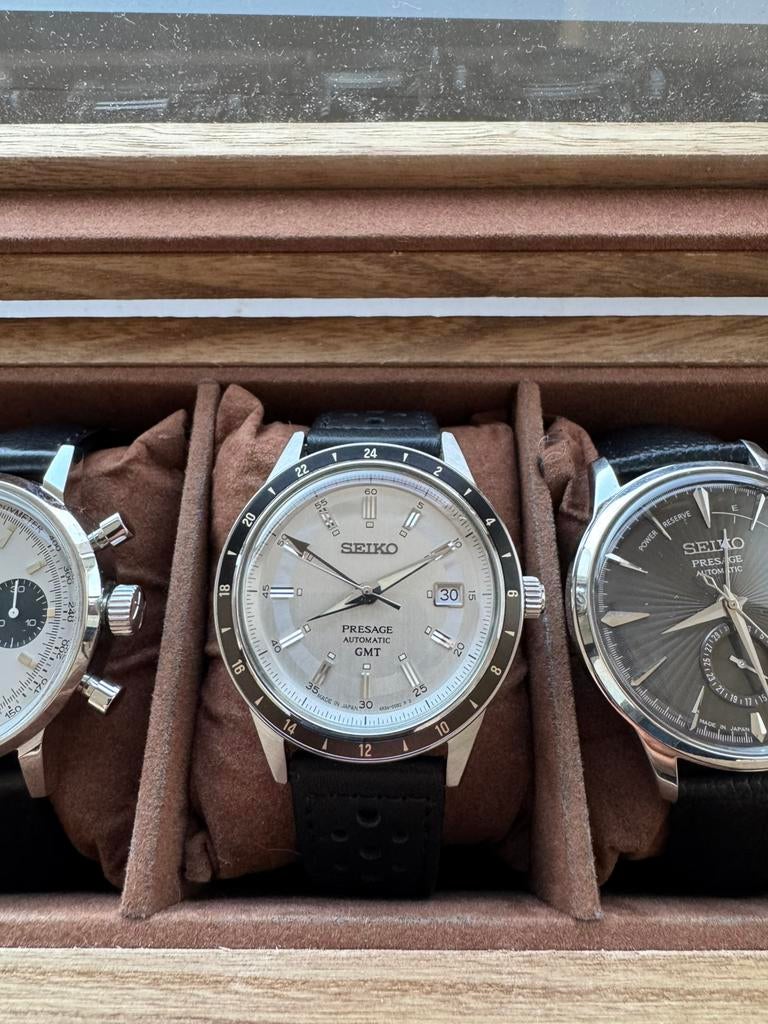 Seiko Presage Gmt, Ophalen of Verzenden, Zo goed als nieuw, Seiko