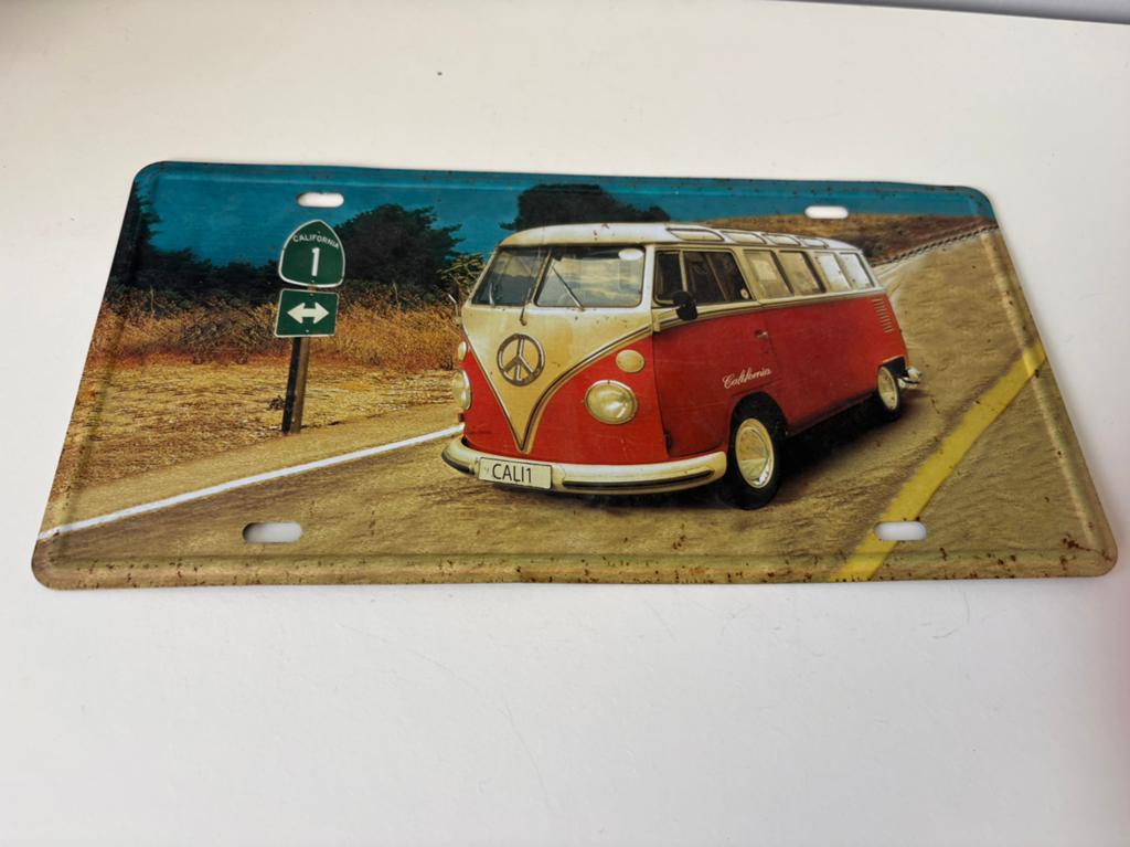 Decoratieve metalen plaat (30/16 cm), Ophalen of Verzenden, Zo goed als nieuw