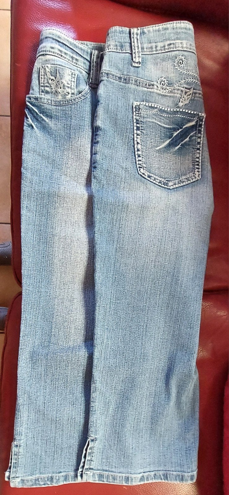pantacourt dame jeans 44, Kleding | Dames, Spijkerbroeken en Jeans, Ophalen of Verzenden