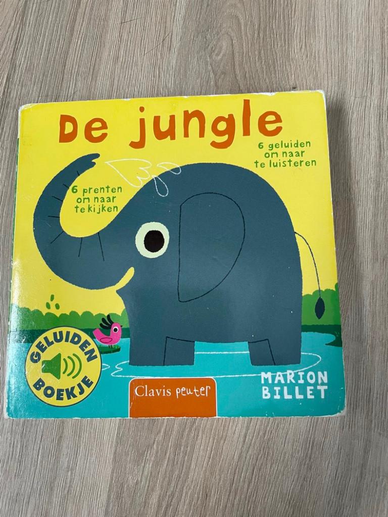 de jungle geluidenboekje, Boeken, Kinderboeken | Kleuters, Ophalen of Verzenden