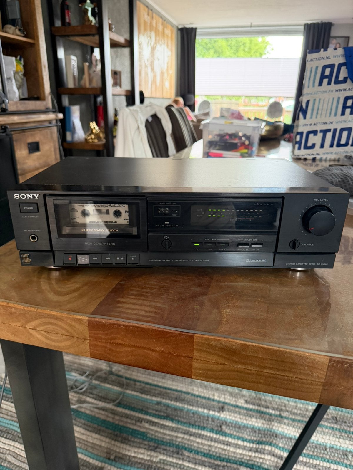 Sony cassettedeck TC-FX120, TV, Hi-fi & Vidéo, Decks cassettes, Enlèvement ou Envoi, Sony