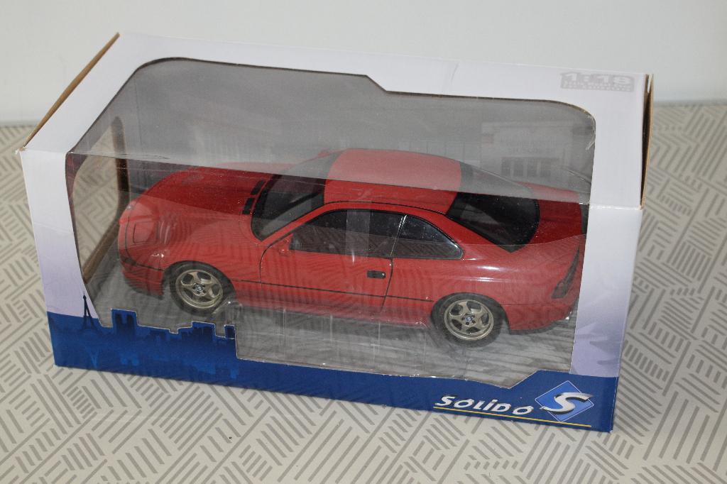 Miniatuur 1:18 nieuwe solido BMW 850 CSI E31 rode 1990, Ophalen of Verzenden, Nieuw, Welly