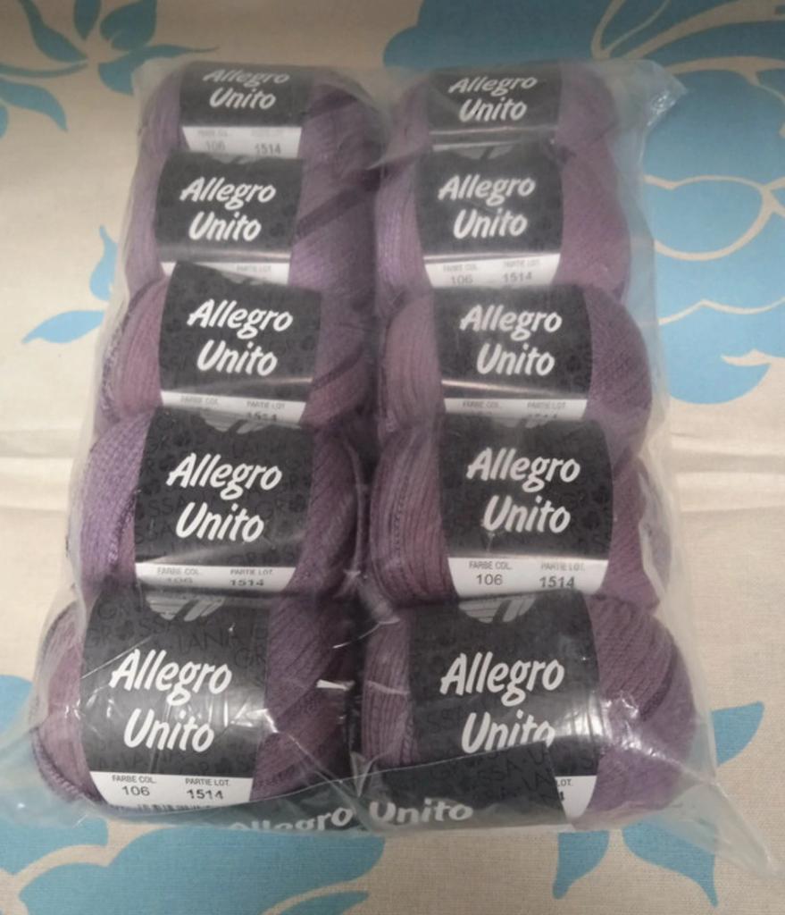 10 bollen breiwol lana grosso alegro unito, Ophalen of Verzenden, Nieuw