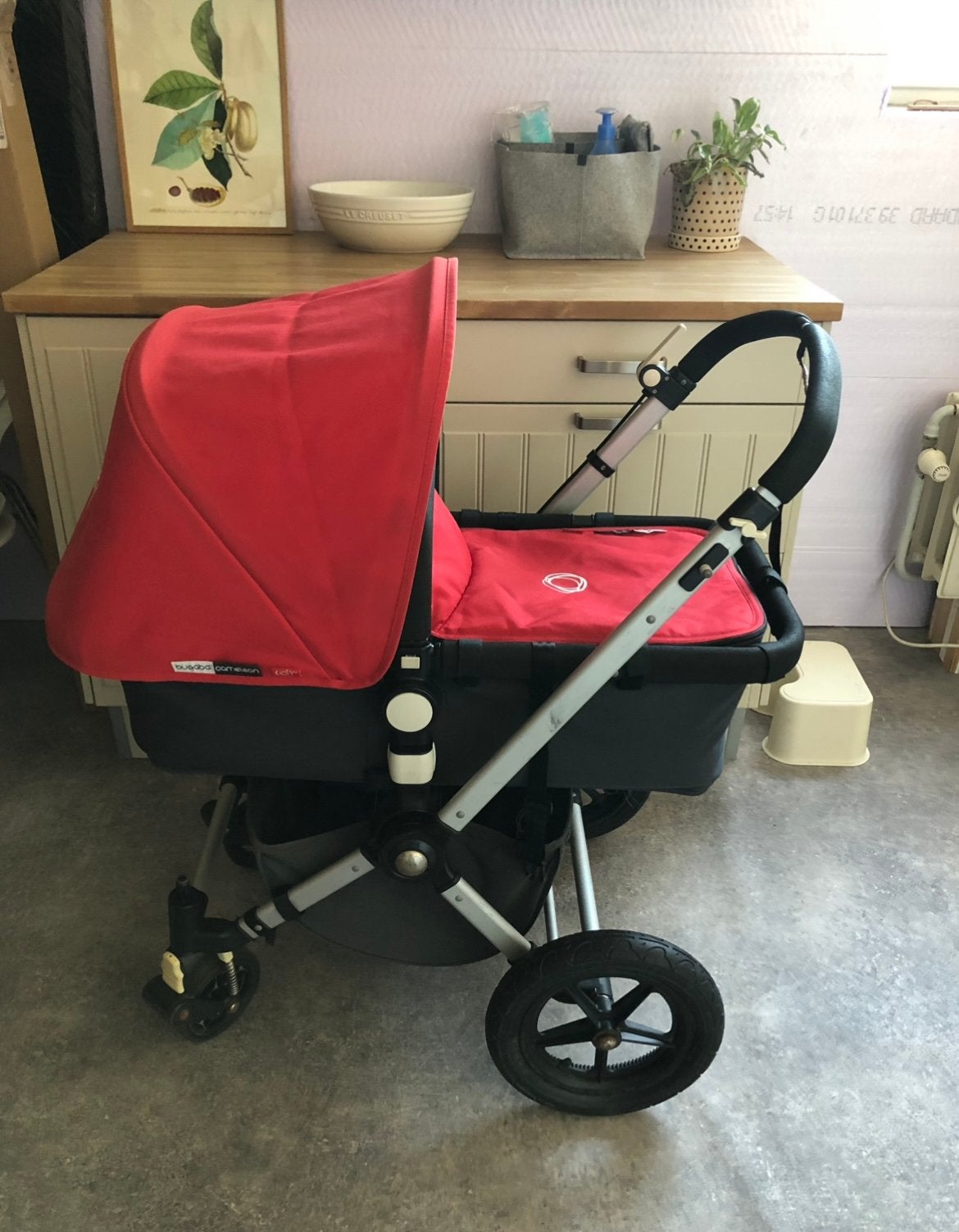 Poussette Bugaboo Cameleon édition Ado-Red, Enfants & Bébés, Enlèvement, Comme neuf, Poussette, Bugaboo