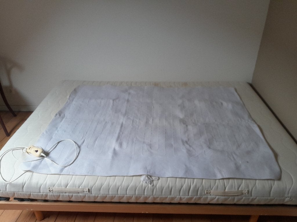 Surmatelas chauffant électrique (120cm x 150cm), Enlèvement, Utilisé, Autres types, Blanc