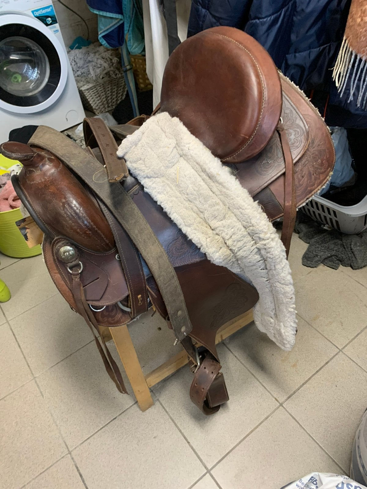 Full quarter westernzadel, Dieren en Toebehoren, Ophalen of Verzenden, Zo goed als nieuw