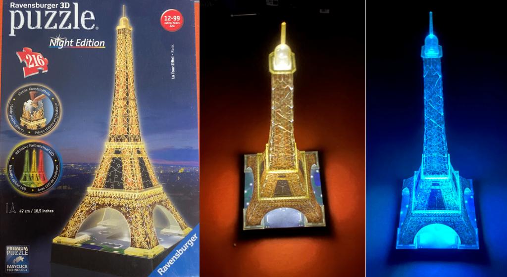 3D Puzzel Eifeltoren - Ravensburger, Ophalen of Verzenden, Zo goed als nieuw