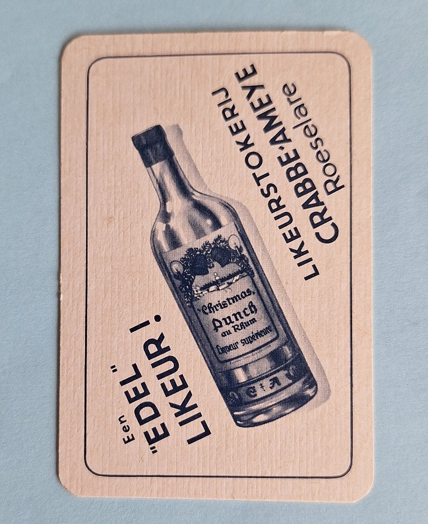 Carte à jouer Liqueur Distillery Ameye_Roeselare_Blauw_310, Enlèvement ou Envoi, Utilisé, Carte(s) à jouer