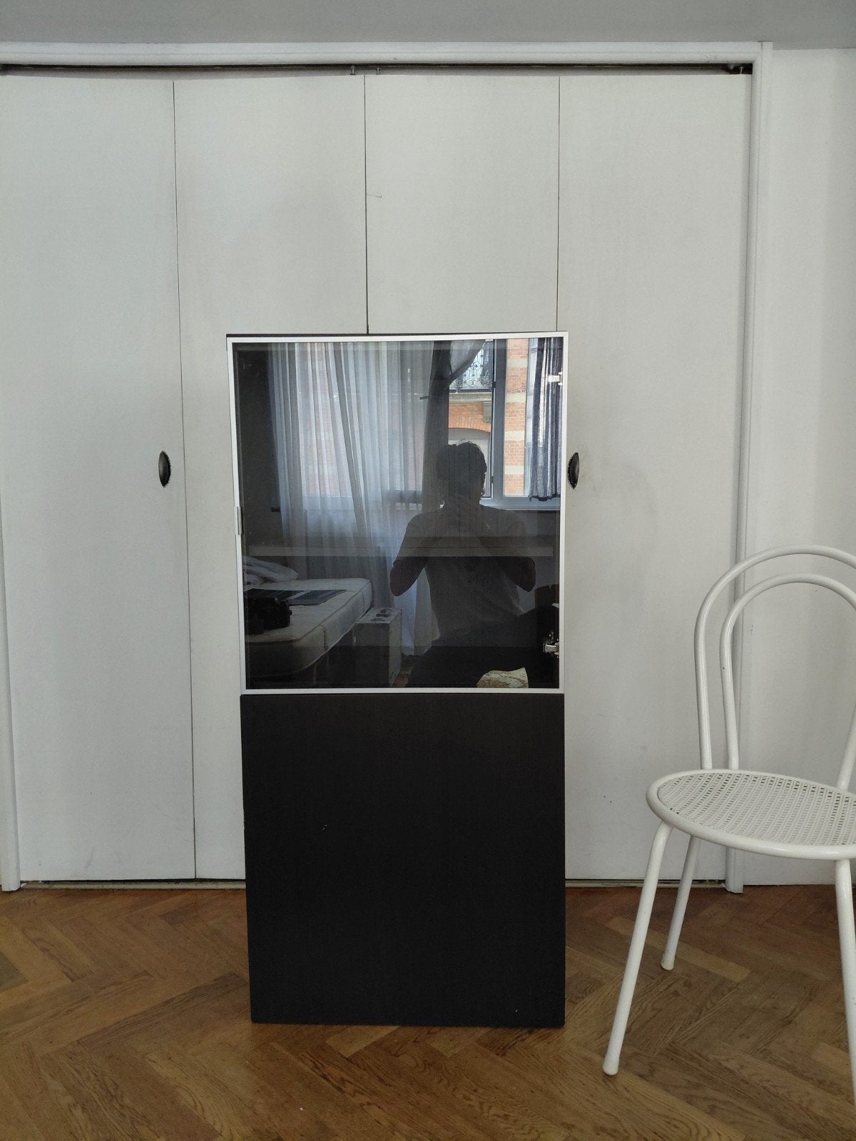 Meuble vitrine ikea noir, Maison & Meubles, Enlèvement