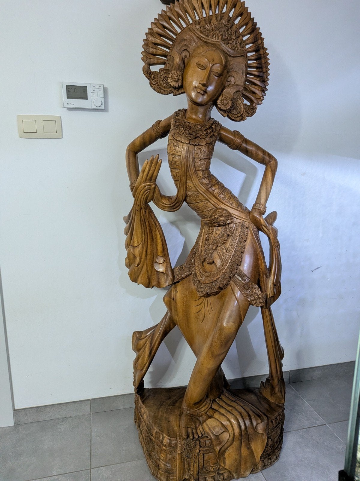 houten beeld, Ophalen, Beeld, Vrouw