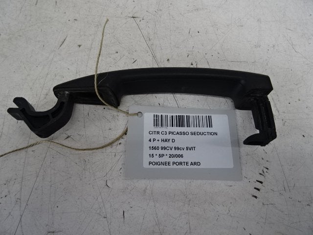 POIGNEE EXTERIEURE ARRIÈRE DROITE Citroën C3 Picasso (SH), Utilisé, Arrière, Citroën