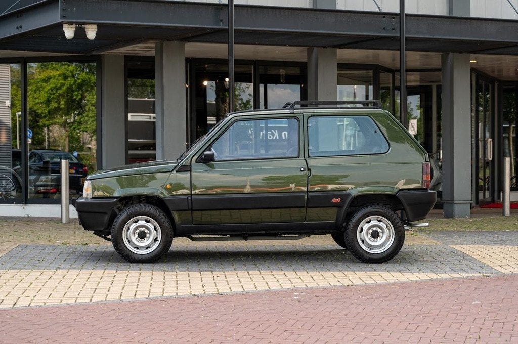 Fiat Panda 1000 I.E. 4X4 (bj 1988), Auto's, Lederen bekleding, Zwart, Leder, 2 deurs