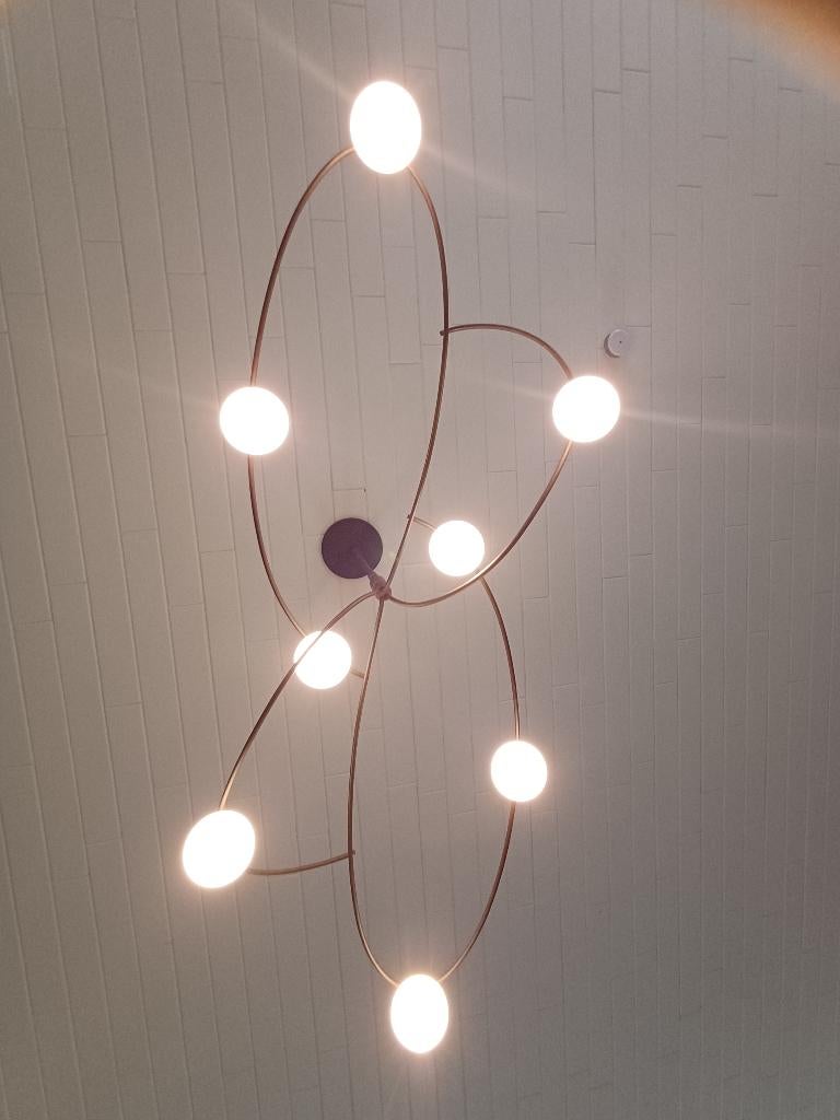 Plafonnier et lampe suspendue, Enlèvement, Comme neuf, Verre