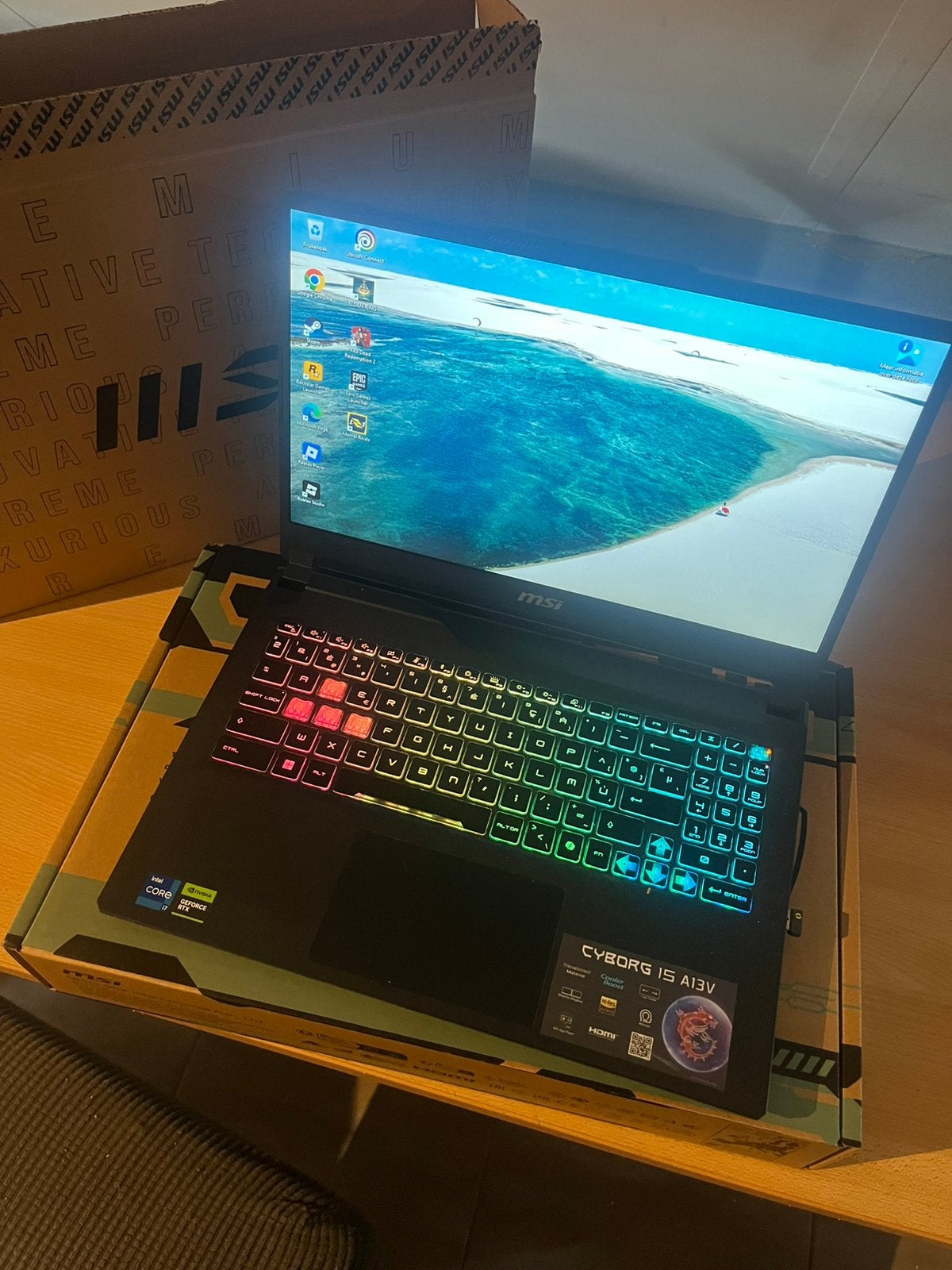 Msi cyborg a13v, Ophalen of Verzenden, Zo goed als nieuw