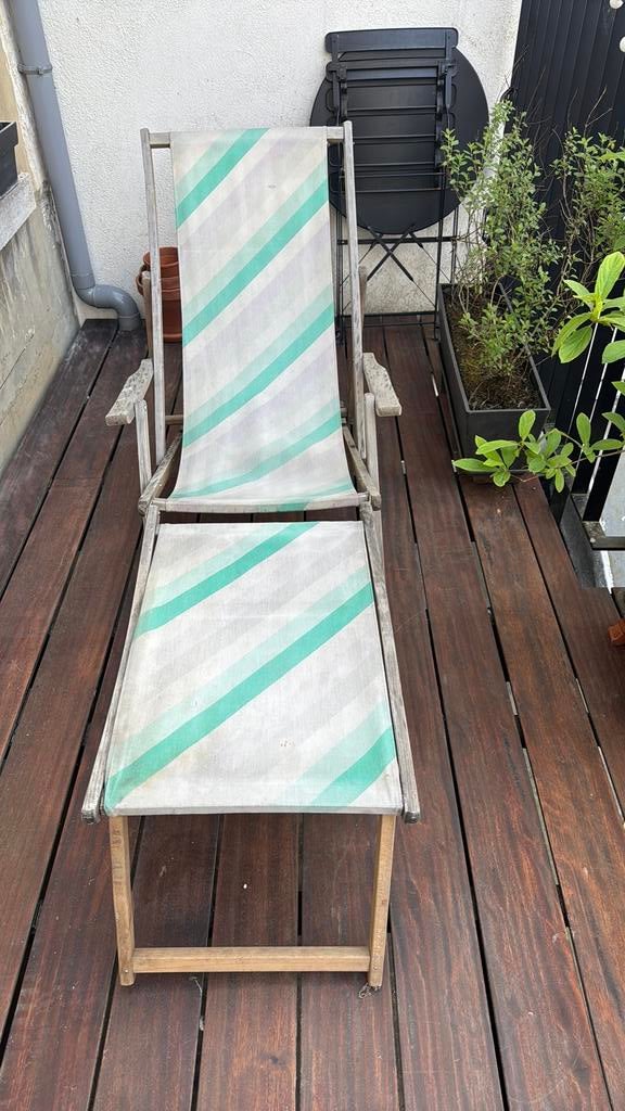 Chaise longue vintage, Jardin & Terrasse, Enlèvement, Utilisé