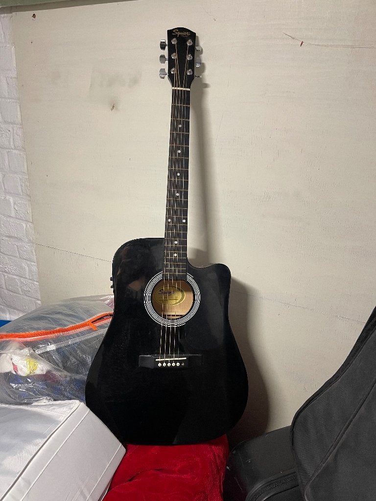 Guitare acoustique SQUIER SA-105CE, Musique & Instruments, Instruments à corde | Guitares | Acoustiques, Utilisé, Guitare classique ou espagnole