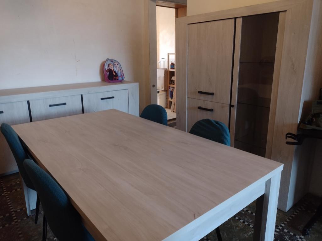 Salle a manger complète, Maison & Meubles, Enlèvement, Utilisé, 4 à 6 chaises