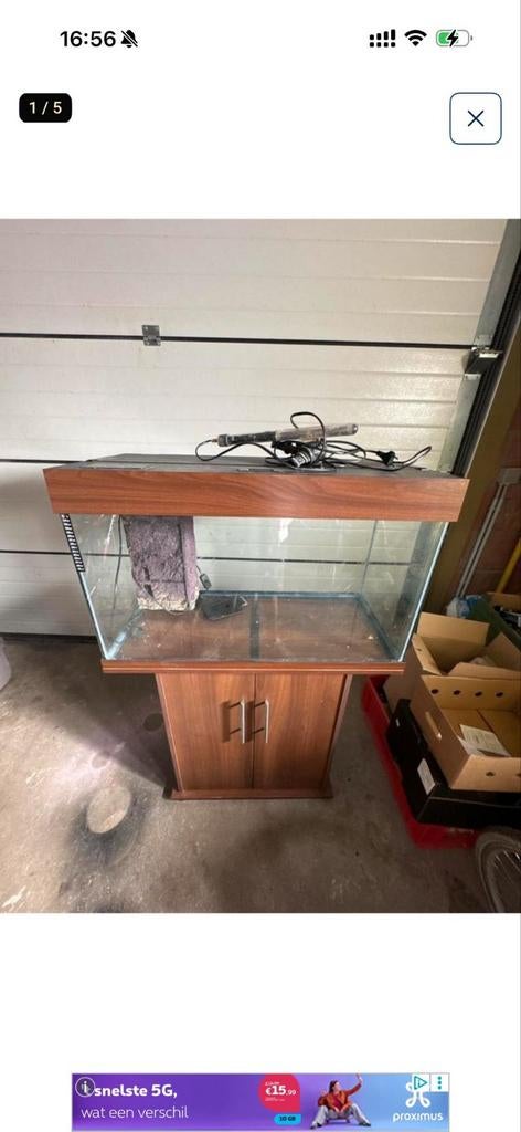 aguarium alles 81/35/55 150 liter, Ophalen of Verzenden