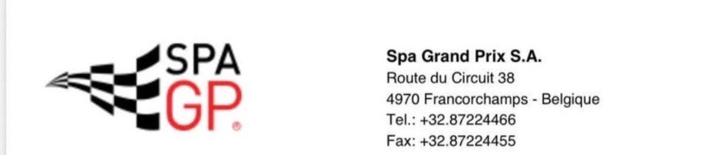 2 tickets weekend SPA Francorchamps Grand prix, Deux personnes