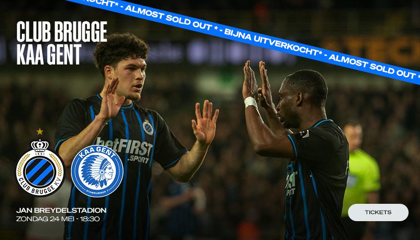 Club brugge vs Gent (3 tickets naast elkaar), Cartes en vrac, Trois personnes ou plus, Mai