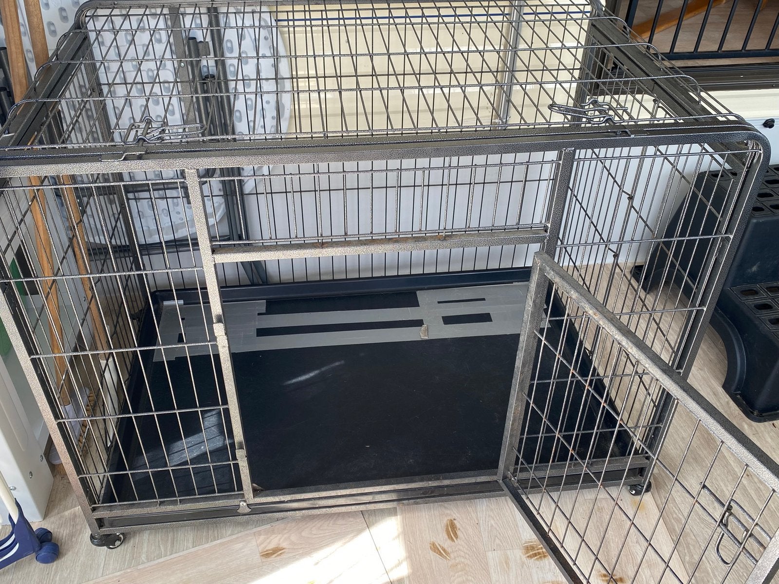 Cage robuste pour chien Duvo XL avec housse, Animaux & Accessoires, Enlèvement, Utilisé
