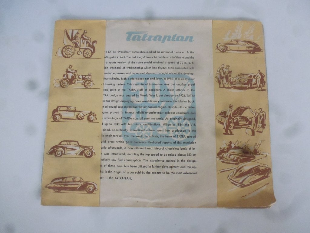 Tatraplan catalogue  1948 Rare of the rarest, Livres, Catalogues & Dépliants, Envoi, Utilisé, Catalogue