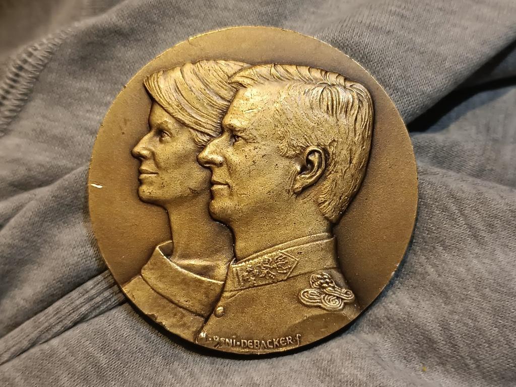Penning van koning Filip en koningin Mathilde, Ophalen of Verzenden, Brons