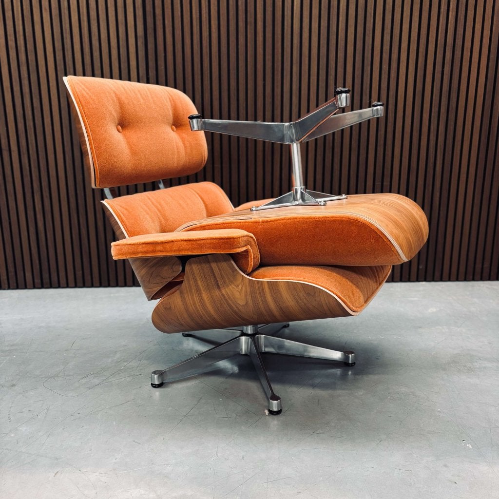Eames Lounge Chair | Chestnut Shell & Congac Calma, Enlèvement ou Envoi