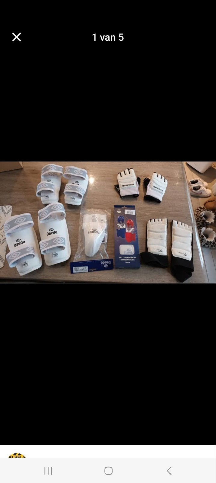 taekwondo uitrusting maat XS, Maat XS of kleiner, Ophalen, Taekwondo