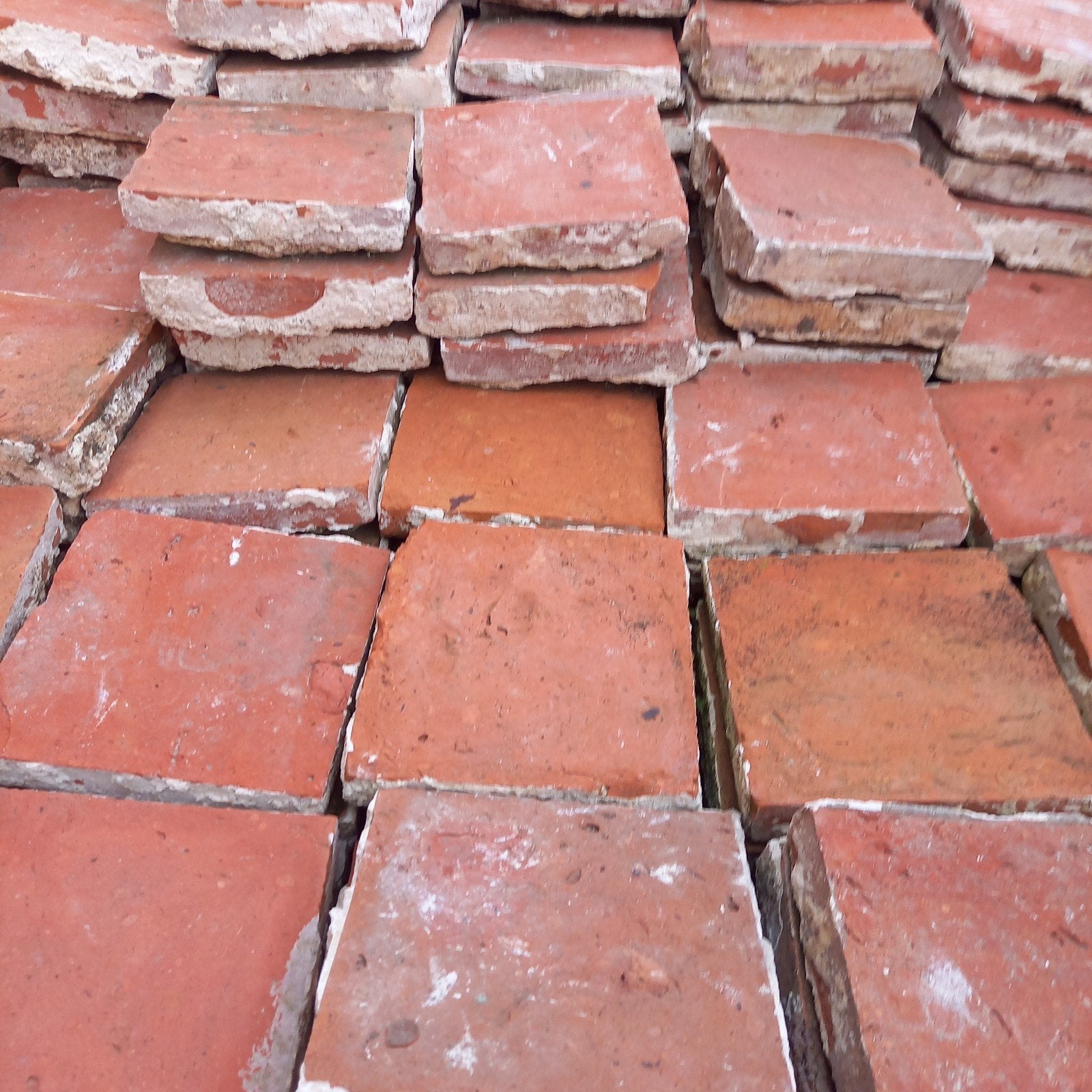 Tomettes, carreaux en terre cuite, carrelage en terre cuite, Enlèvement