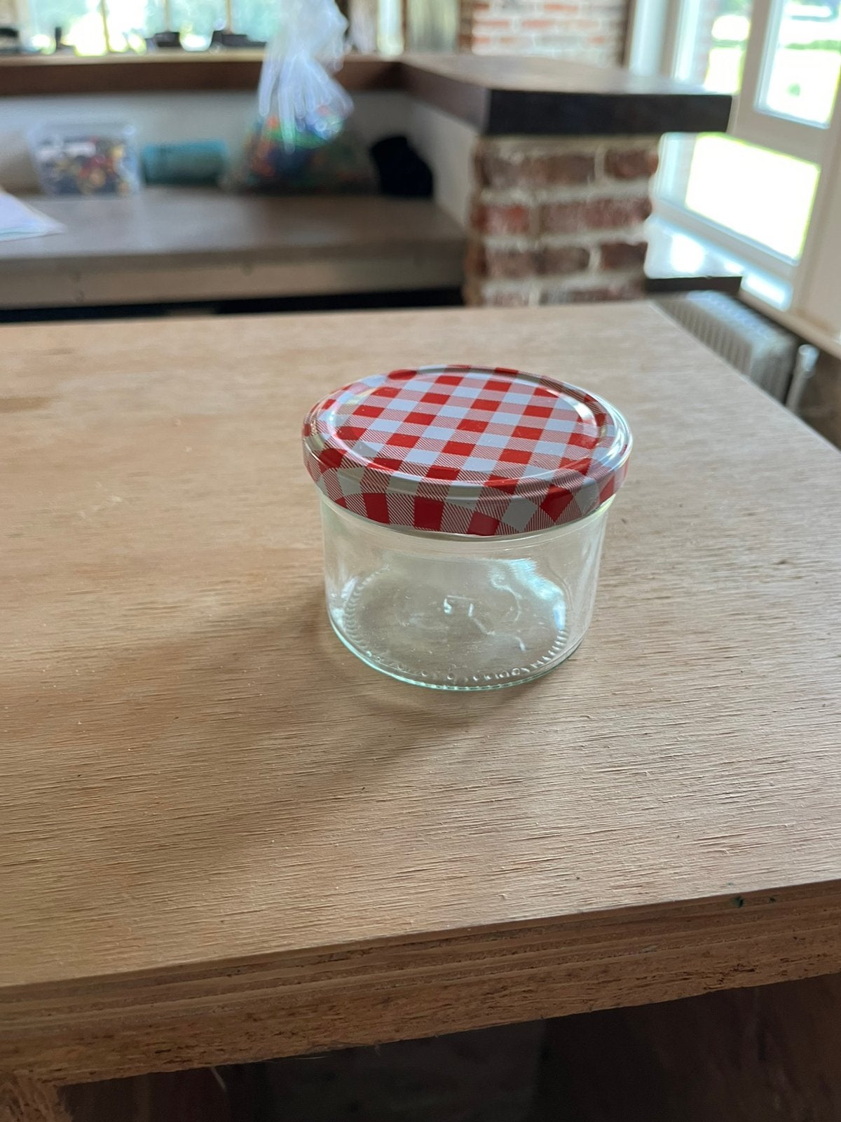 Glazen potjes met deksel, Ophalen, Zo goed als nieuw