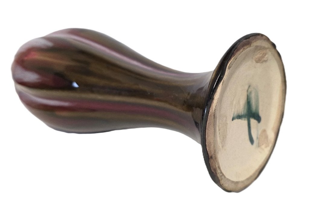 Grand vase ancien en céramique en forme de tulipe., Enlèvement ou Envoi