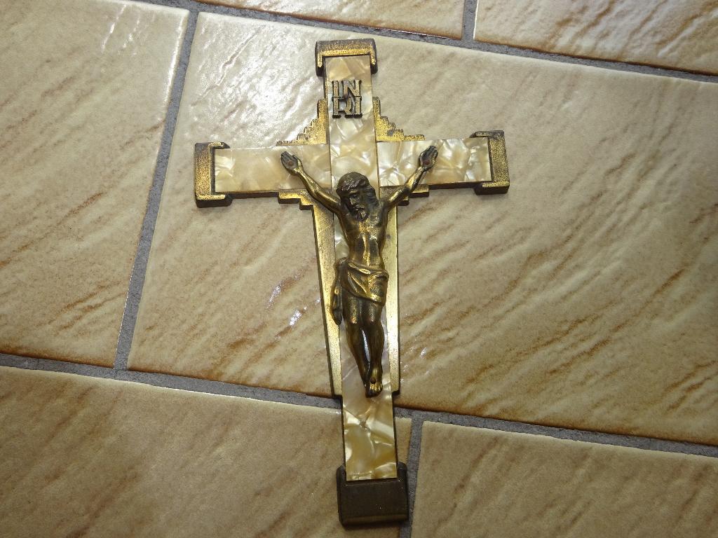 Vintage Jezus kruis, Antiek en Kunst, Ophalen of Verzenden