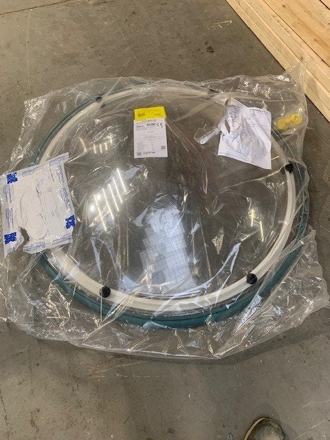 vijfwandige ronde dakkoepel dia 90cm kleur helder 499€, Doe-het-zelf en Bouw, Glas en Ramen, Ophalen, 80 tot 120 cm, Nieuw, Dubbelglas