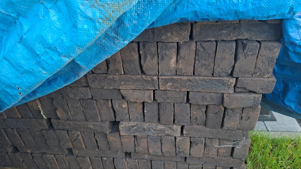 Bakstenen, Vandersanden +/- 600 stuks mangaan zwart, Ophalen, Nieuw, Bakstenen