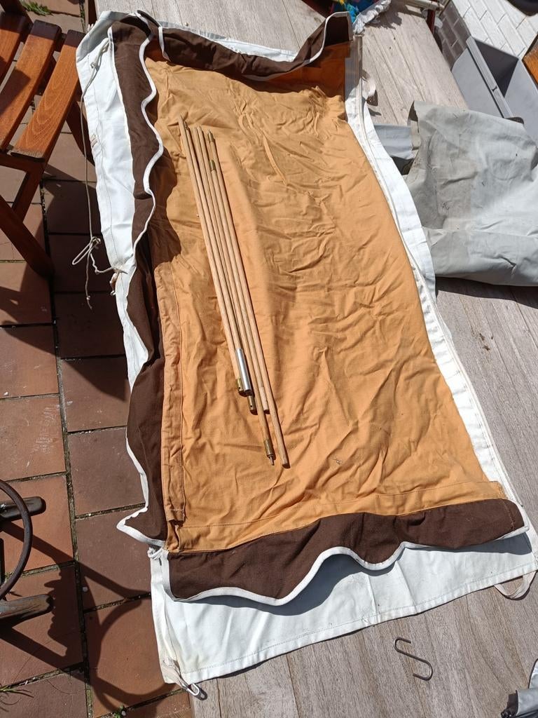 Eriba pan luifel achterraam + zonnewerend gordijn eriba, Ophalen of Verzenden