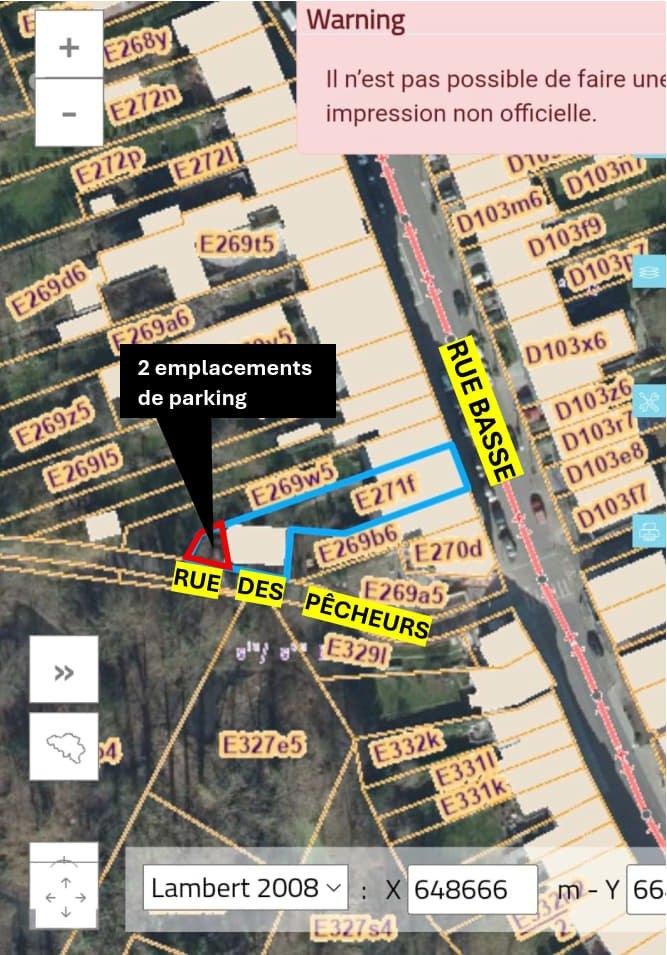2 Emplacements de parking à vendre, Bruxelles
