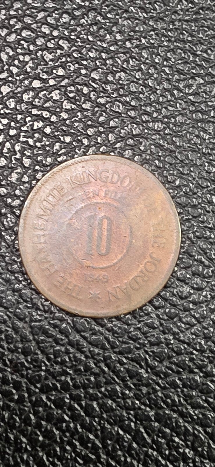 Jordanië 10 fils 1949, Postzegels en Munten, Ophalen of Verzenden