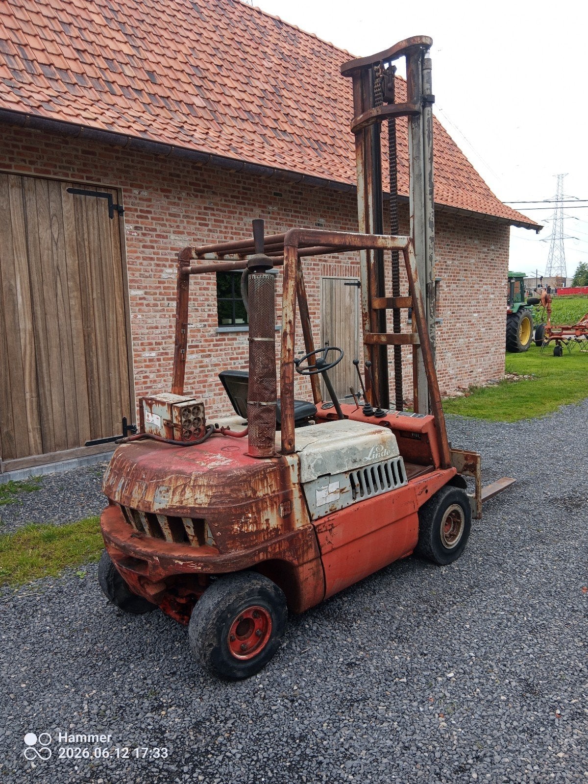 Heftruck Linde HD 30, Ophalen