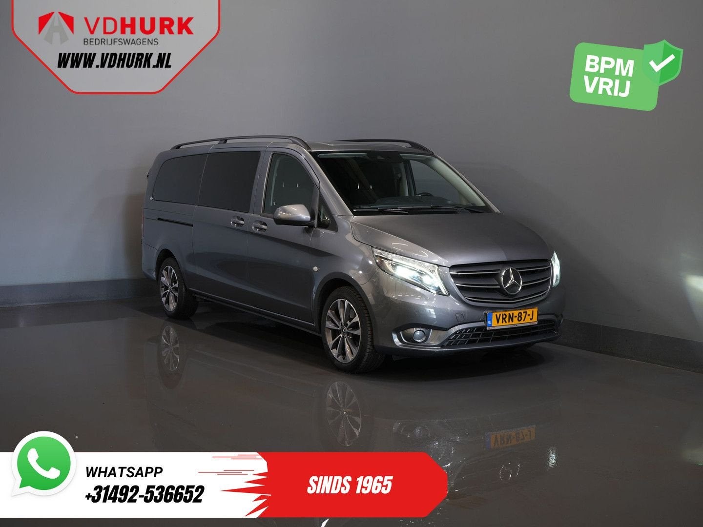 Mercedes-Benz Vito 119 CDI Aut. XL L3 DC Dubbel Cabine/ LED/, Auto's, Bestelwagens en Lichte vracht, Automaat, Mercedes-Benz, Diesel