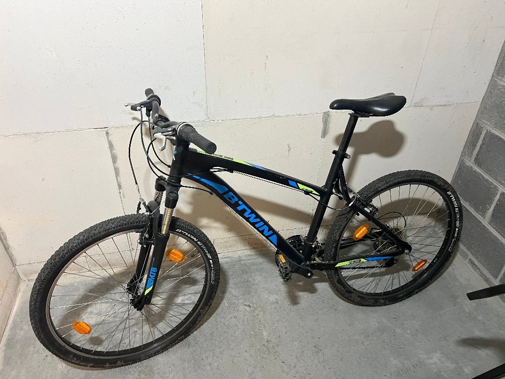 BTWIN Rockrider 340 noir, Frein sur jante, Enlèvement ou Envoi, Utilisé, Suspension