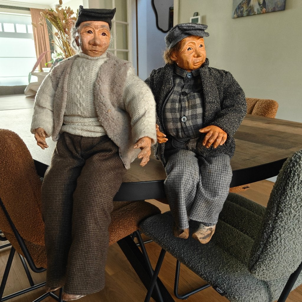 2 poupées vintage de haute qualité faites à la main, Enlèvement ou Envoi, Utilisé, Réaliste ou Reborn
