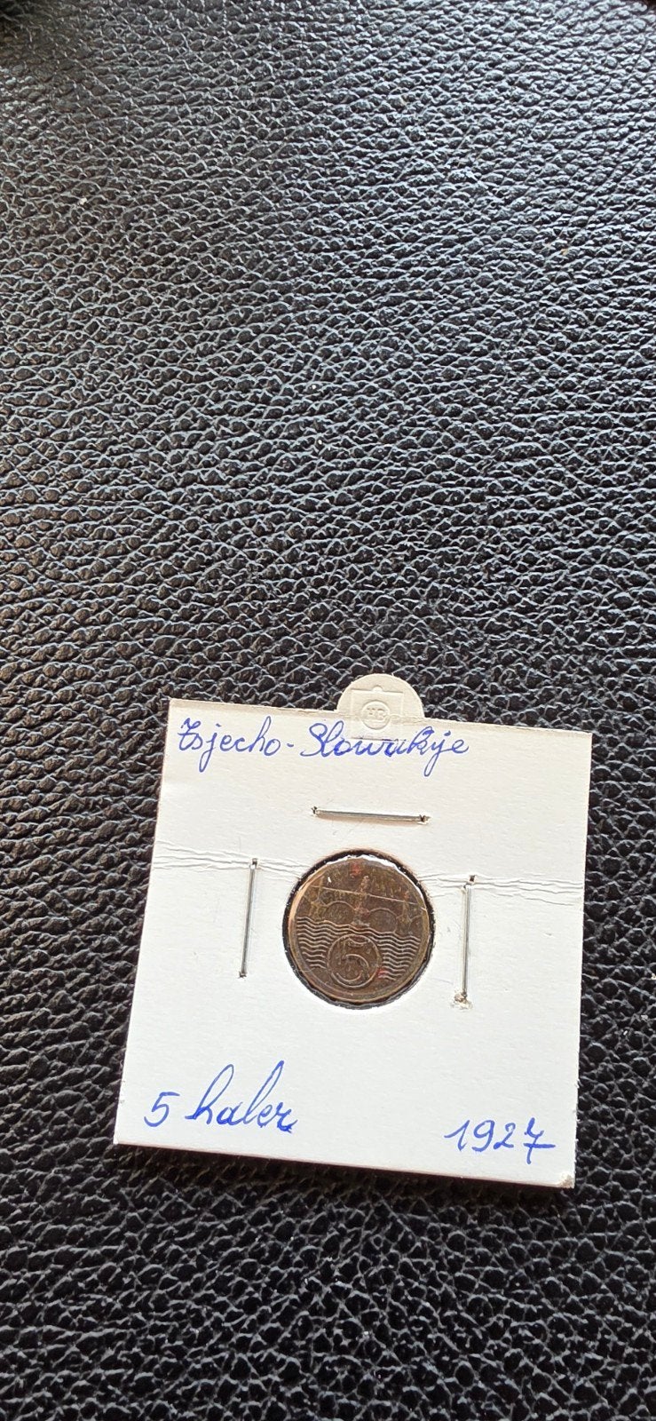 Tsjecho-slowakije 5 haler 1927, Ophalen of Verzenden