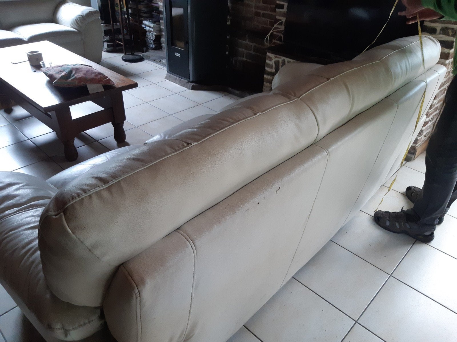 Lederen zetels te koop, Huis en Inrichting, Ophalen